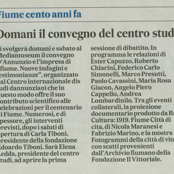 Il Messaggero 24-10-2019